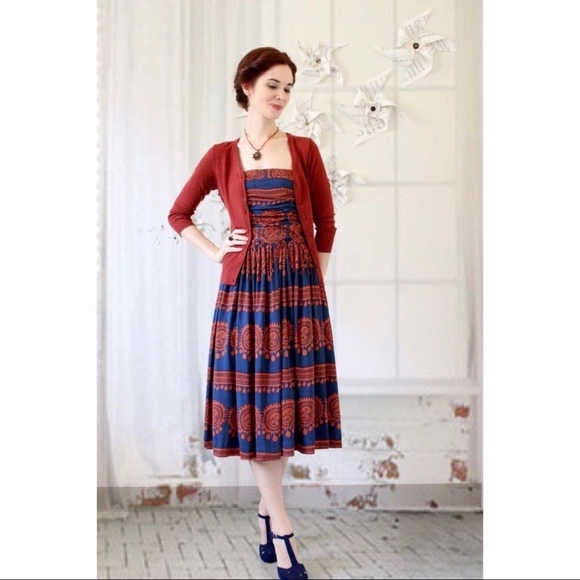 Anthropologie GIRLS FROM SAVOY Oxidized Medallions Tulle Dress - Picture 8 of 8